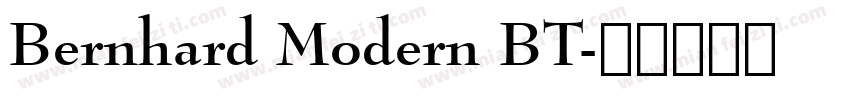 Bernhard Modern BT字体转换